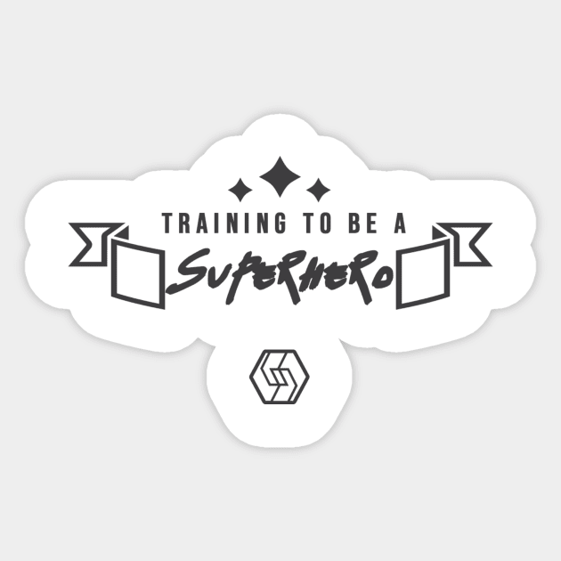 Training to be a Superhero Sticker by Superpowers Sold Separately